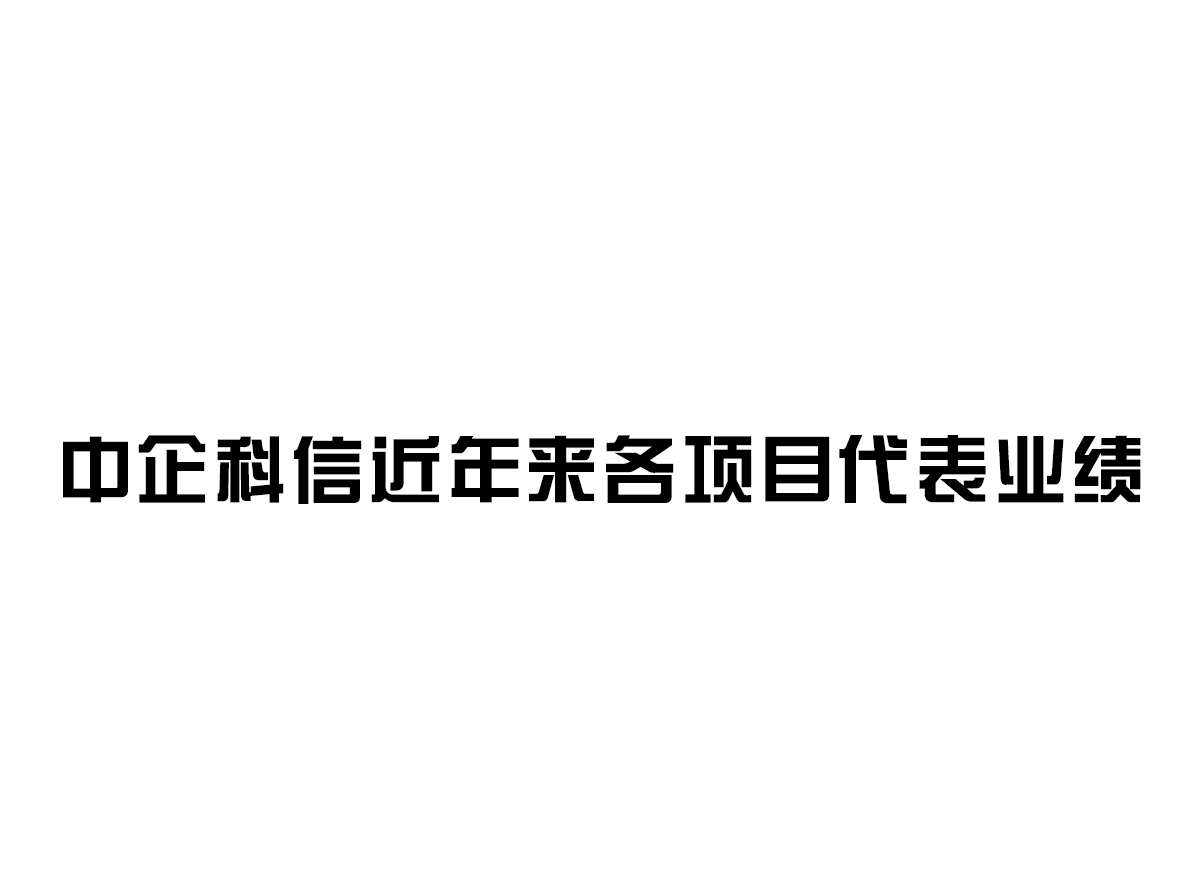 中企科信近年来业绩代表